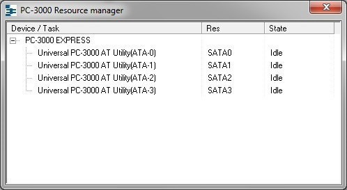 PC-3000 Express Resource Manager